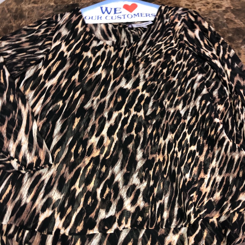 Cheetah print blouse